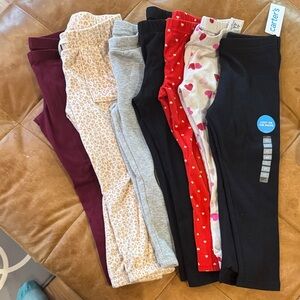 Gap, Carter’s, Cat & Jack 4T girls winter bundle Leggings - Multi-Color Pack